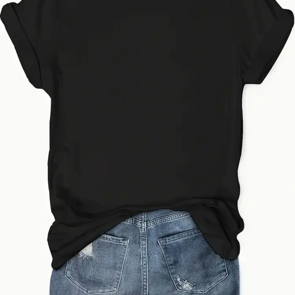 NWOT Black Sunflower Graphic Tee - Picture 8 of 8